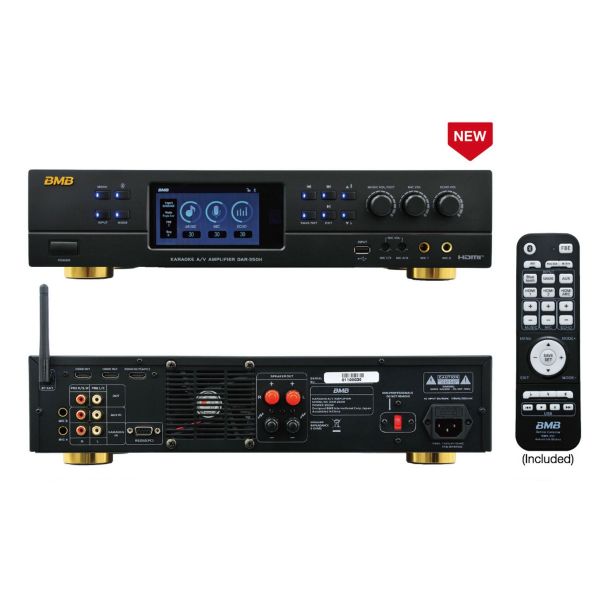 BMB DAR-350H | แอมป์คาราโอเกะระบบ A/V 2 x 350 วัตต์ มีระบบตัดเสียงหอน แอมป์ขยายเสียง มีบลูทูธในตัว
